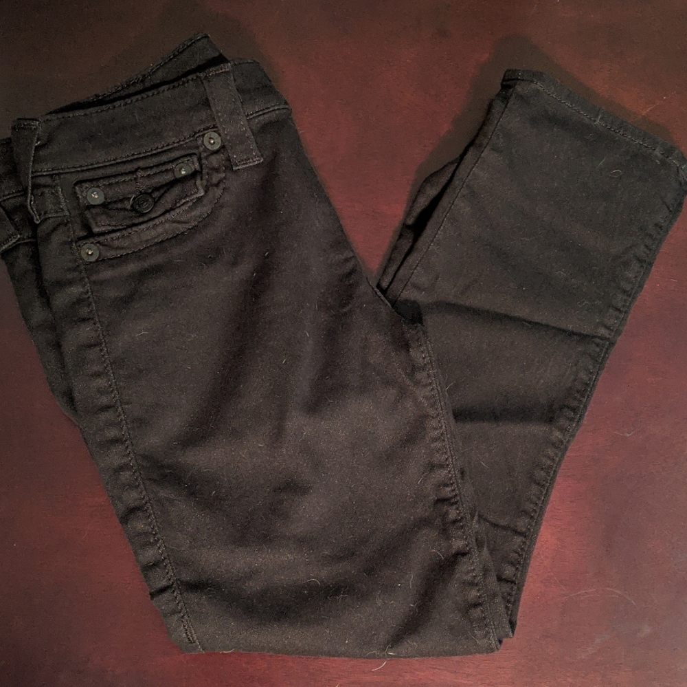 True religion black skinny jeans